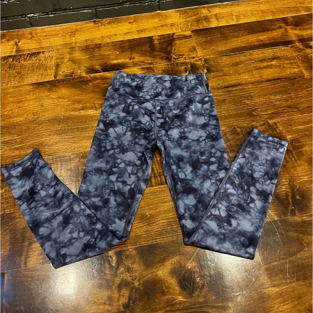 Blue Tye Dye Athletic Leggings - Athleta Girl